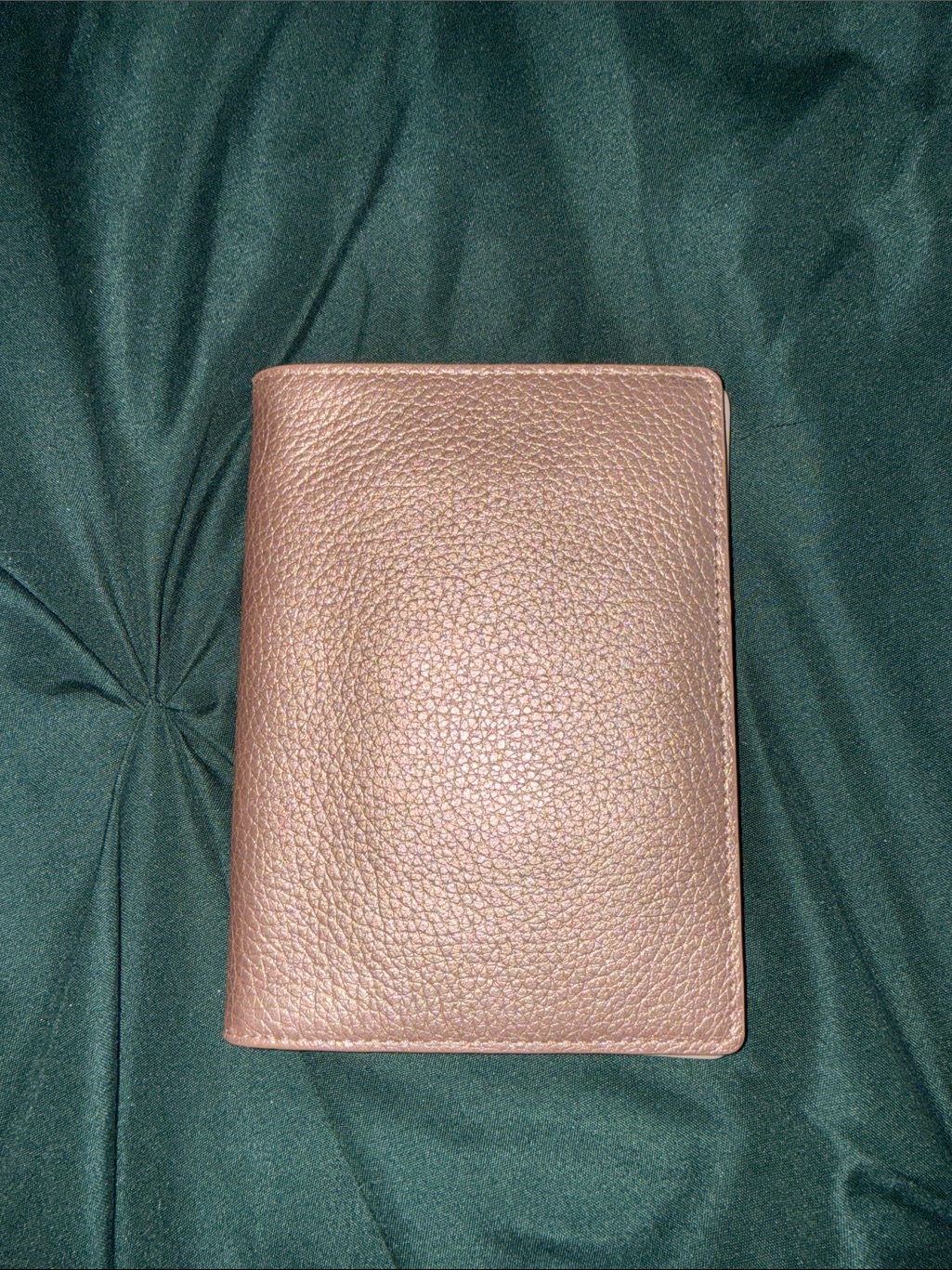 Nordstrom Pebbled Leather Card  Passport Holder In Taupe